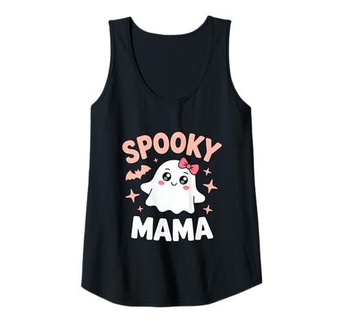 Damen Gruseliges Mama-T-Shirt mit niedlichem Geist, Halloween-Kostüm, Mutter-T-Shirt Tank Top Damen Gruseliges Mama-T-Shirt mit niedlichem Geist, Halloween-Kostüm, Mutter-T-Shirt Tank Top von Cute Ghost Halloween Vibes