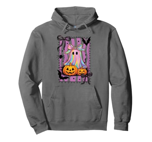Süßer Geist koketter Schleife Halloween Retro 90 y2k Mädchen Pullover Hoodie von Cute Ghost Retro 90s Rad Girl Purple Halloween