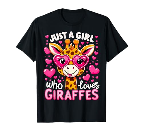 Just A Girl Who Loves Giraffes Lustige Giraffe T-Shirt Just A Girl Who Loves Giraffes Lustige Giraffe T-Shirt von Cute Giraffe Lover
