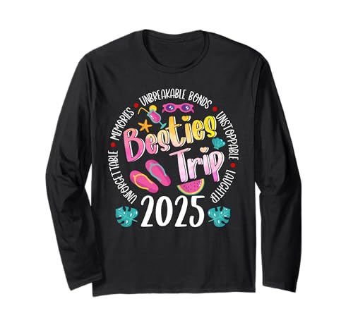 Besties Trip 2025 Unbreakable Making Memories Ausflug für Mädchen Langarmshirt Besties Trip 2025 Unbreakable Making Memories Ausflug für Mädchen Langarmshirt von Cute Girls Beach Trip 2025 Summer Vacation Match