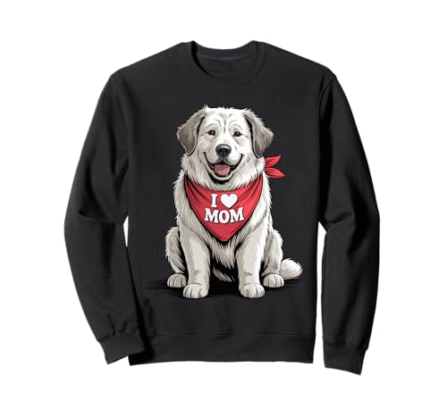 Ich Liebe Mama, großer Pyrenäen-Liebhaber-Hund, Muttertag Sweatshirt von Cute Great Pyrenees Mom Dog Lover