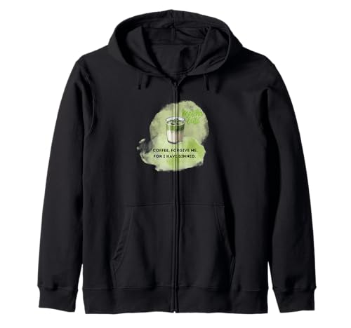 Lustiges Matcha Latte Coffee Herren Damen T-Shirt Kapuzenjacke von Cute Green Matcha Coffee Lovers Teen
