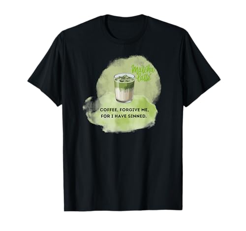 Lustiges Matcha Latte Coffee Herren Damen T-Shirt T-Shirt von Cute Green Matcha Coffee Lovers Teen