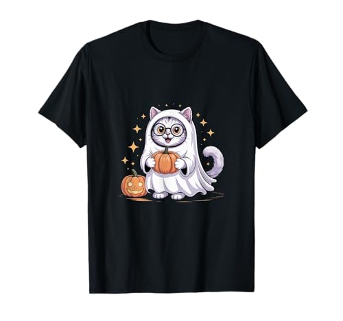 Niedliche Halloween-Katze, lustiger Geister-Kürbis-Spaß, für Herren T-Shirt Niedliche Halloween-Katze, lustiger Geister-Kürbis-Spaß, für Herren T-Shirt von Cute Halloween Cat Funny Ghost Pumpkin Fun
