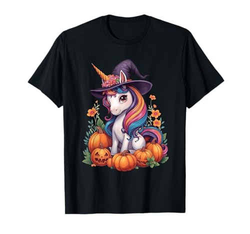 Cute Floral Unicorn Witch Halloween Matching Family Kids T-Shirt Cute Floral Unicorn Witch Halloween Matching Family Kids T-Shirt von Cute Halloween Ghost Spooky Pumpkins By GnineZa