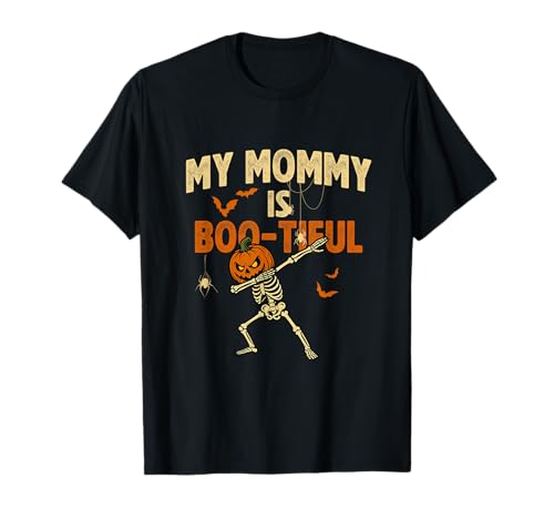 My Mommy is Boo-Tiful Lustiges Halloween Jungen Dabbing Skelett T-Shirt My Mommy is Boo-Tiful Lustiges Halloween Jungen Dabbing Skelett T-Shirt von Cute Halloween Kids To Mommy Tees
