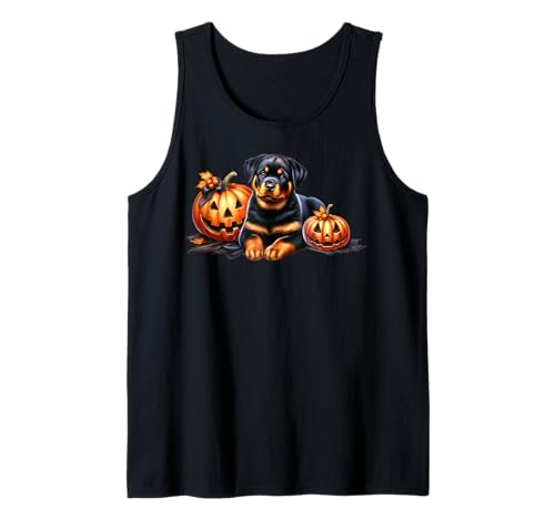 Halloween Pumpkins for Women and Men with Rottweiler Dog Tank Top Halloween Pumpkins for Women and Men with Rottweiler Dog Tank Top von Cute Halloween Rottweiler Gifts For Women Men Kids