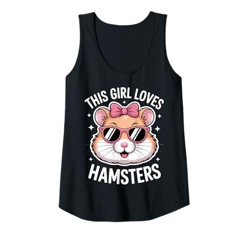 Damen Dieses Mädchen liebt Hamster Tank Top von Cute Hamster Cool Hamsters Design