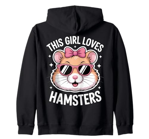 Dieses Mädchen liebt Hamster Kapuzenjacke von Cute Hamster Cool Hamsters Design