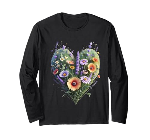 Niedliches Herz-Blumen-lustiges Unisex-Design für Männer und Frauen Langarmshirt Niedliches Herz-Blumen-lustiges Unisex-Design für Männer und Frauen Langarmshirt von Cute Heart Flower Funny Unisex Design For Tee