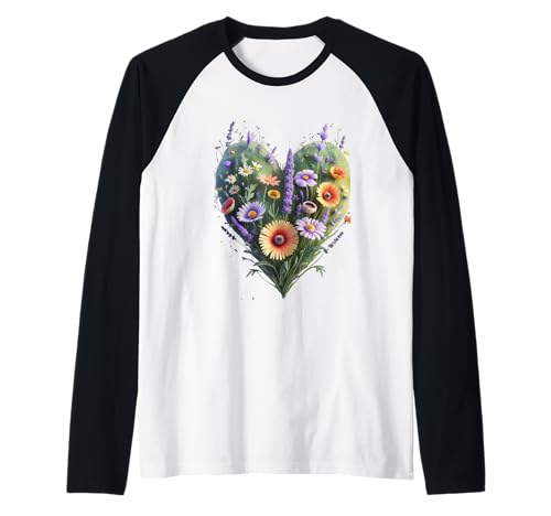 Niedliches Herz-Blumen-lustiges Unisex-Design für Männer und Frauen Raglan Niedliches Herz-Blumen-lustiges Unisex-Design für Männer und Frauen Raglan von Cute Heart Flower Funny Unisex Design For Tee