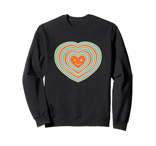 Colorful Heart Logo for Women and Teens Sweatshirt Colorful Heart Logo for Women and Teens Sweatshirt von Cute Heart Smiling Face Pattern Gear