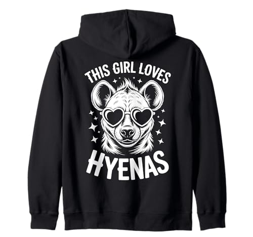 This Girl Loves Hyänas Funny Hyena Kapuzenjacke This Girl Loves Hyänas Funny Hyena Kapuzenjacke von Cute Hyenas Funny Hyena Design