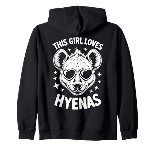 This Girl Loves Hyänas Funny Hyena Kapuzenjacke This Girl Loves Hyänas Funny Hyena Kapuzenjacke von Cute Hyenas Funny Hyena Designs