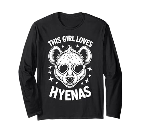 This Girl Loves Hyänas Funny Hyena Langarmshirt This Girl Loves Hyänas Funny Hyena Langarmshirt von Cute Hyenas Funny Hyena Designs