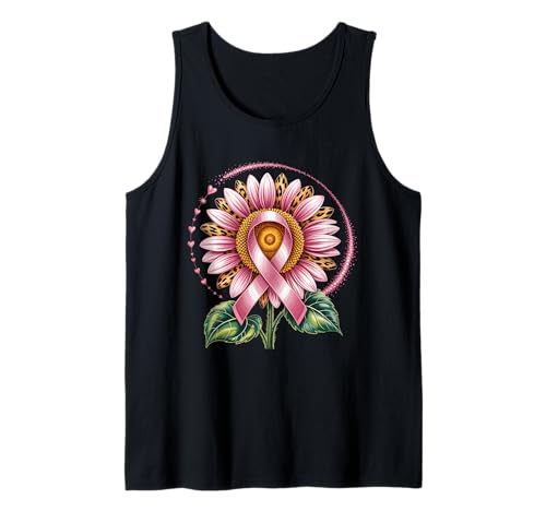 Brustkrebs Sonnenblume Rosa Schleife Leopard Bewusstsein Frauen Tank Top Brustkrebs Sonnenblume Rosa Schleife Leopard Bewusstsein Frauen Tank Top von Cute In October We Wear Pink