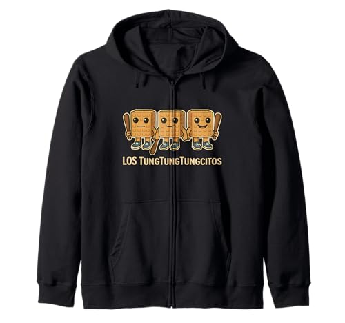Los TungTungTungTungcitos Italian Brainrot Tung Sahur Kids Meme Kapuzenjacke Los TungTungTungTungcitos Italian Brainrot Tung Sahur Kids Meme Kapuzenjacke von Cute Italian Brainrot Gamer Secret Tees