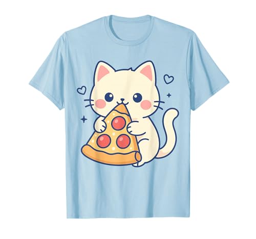Kawaii Cat Pizza Cute Kitty Kätzchen Liebhaber Anime Kinder Mädchen T-Shirt Kawaii Cat Pizza Cute Kitty Kätzchen Liebhaber Anime Kinder Mädchen T-Shirt von Cute Kawaii Pizza Cat Pastel Food Lover Anime