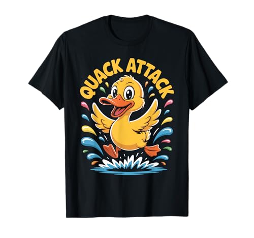 Quack Attack Lustiger Duck-Splash-Cartoon-Humor für Herren, Damen und Kinder T-Shirt von Cute Kawaii Vibes: Sweet Styles for All Ages