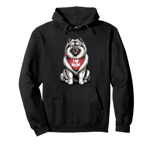 Ich Liebe Mama Keeshond Lover Dog Muttertag Pullover Hoodie Ich Liebe Mama Keeshond Lover Dog Muttertag Pullover Hoodie von Cute Keeshond Mom Dog Lover