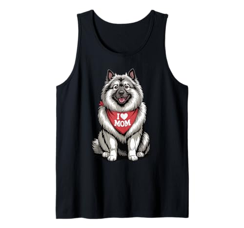 Ich Liebe Mama Keeshond Lover Dog Muttertag Tank Top Ich Liebe Mama Keeshond Lover Dog Muttertag Tank Top von Cute Keeshond Mom Dog Lover
