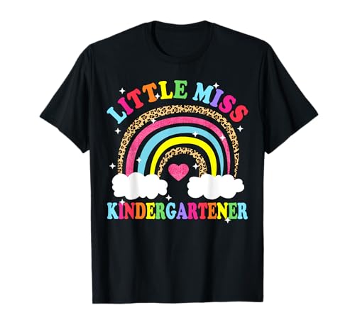 Little Miss Kindergartener Mädchen Schulanfang Regenbogen T-Shirt Little Miss Kindergartener Mädchen Schulanfang Regenbogen T-Shirt von Cute Kindergarten Girl Back To School Inspyrmyn