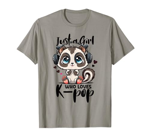 Nur ein Mädchen, das Kpop Lemur Merch K-Pop-Merchandise liebt T-Shirt von Cute Lemur Kawaii K Pop Gifts Teen Girl