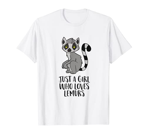 Nur ein Mädchen, das Lemuren liebt T-Shirt Nur ein Mädchen, das Lemuren liebt T-Shirt von Cute Lemur Tees