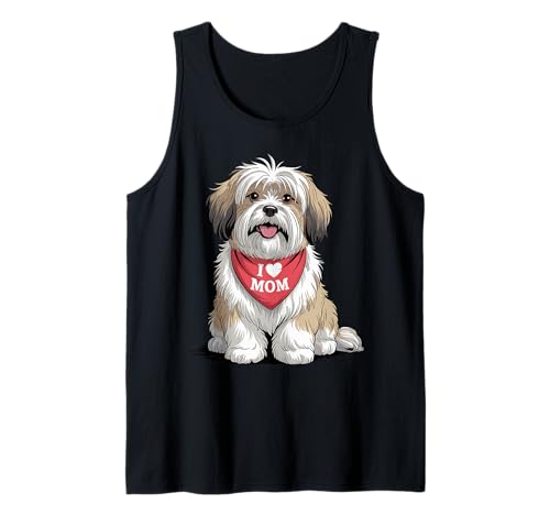 Ich Liebe Mama Lhasa Apso Lover Dog Muttertag Tank Top Ich Liebe Mama Lhasa Apso Lover Dog Muttertag Tank Top von Cute Lhasa Apso Mom Dog Lover