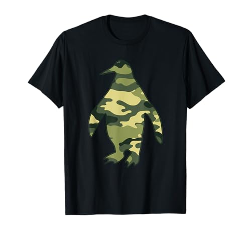 Militärischer Pinguin-Camouflage-Druck für Herren, US-Veteranen-Geschenk T-Shirt von Cute Love King Penguins Funny Animal Gift Designs
