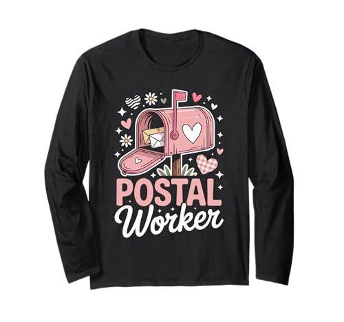 Lustiger Postangestellter Spruch Humorvoller Briefkasten Liebe Frauen Männer Langarmshirt Lustiger Postangestellter Spruch Humorvoller Briefkasten Liebe Frauen Männer Langarmshirt von Cute Mail Carrier Heart Envelope Post Office