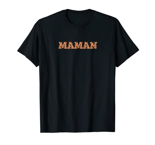 Chic Maman French Mama Art Deco Retro Sprache T-Shirt von Cute Maman