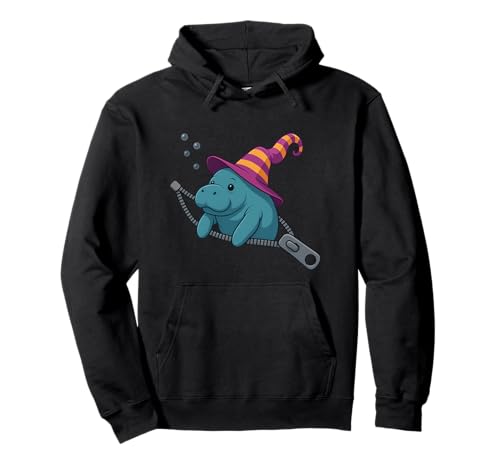 Seekuh Emerging from A Zipper Seekuh Halloween Men Women Pullover Hoodie von Cute Manatee Clothing For Kids Tee