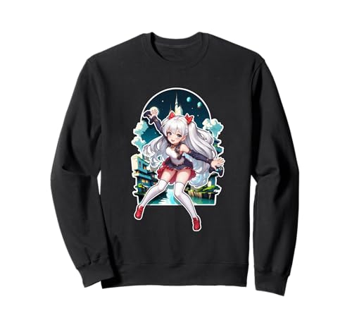 Süßes Manga Anime Gamer Mädchen Sweatshirt von Cute Manga Anime Gamer Girl Design