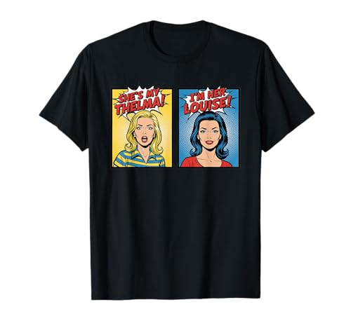 Every Thelma Needs A Louise Comic Retro Beste Freundinnen für Damen T-Shirt Every Thelma Needs A Louise Comic Retro Beste Freundinnen für Damen T-Shirt von Cute Matching Besties Comic Design For Women