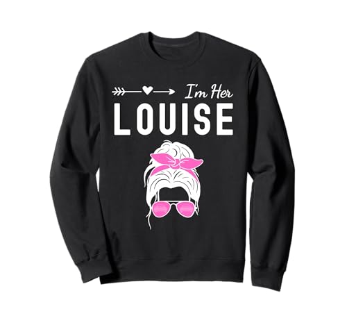I'm Her Louise Messy Bun Retro Beste Freundinnen für Damen Sweatshirt I'm Her Louise Messy Bun Retro Beste Freundinnen für Damen Sweatshirt von Cute Matching Besties Design For Women Girls