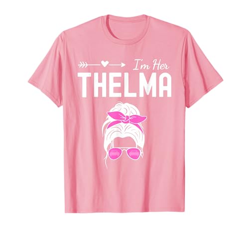 I'm Her Thelma Messy Bun Retro Beste Freundinnen für Damen T-Shirt I'm Her Thelma Messy Bun Retro Beste Freundinnen für Damen T-Shirt von Cute Matching Besties Design For Women Girls