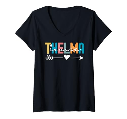 Damen Every Thelma Needs A Louise, Beste Freundinnen im Retro-Stil für Damen T-Shirt mit V-Ausschnitt Damen Every Thelma Needs A Louise, Beste Freundinnen im Retro-Stil für Damen T-Shirt mit V-Ausschnitt von Cute Matching Besties Design For Women & Girls