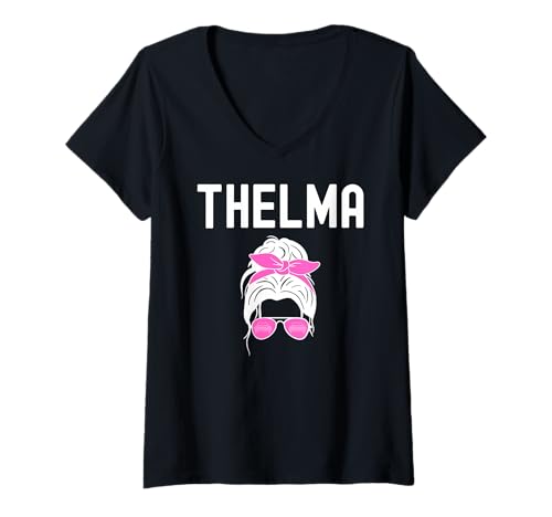 Damen Thelma Retro Love Süße, passende Beste Freunde T-Shirt mit V-Ausschnitt Damen Thelma Retro Love Süße, passende Beste Freunde T-Shirt mit V-Ausschnitt von Cute Matching Besties Design For Women