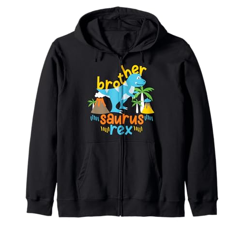Brother Saurus Rex Dinosaurier Dino Kinder Mädchen und Jungen Kapuzenjacke Brother Saurus Rex Dinosaurier Dino Kinder Mädchen und Jungen Kapuzenjacke von Cute Matching Dinosaur Family Outfits
