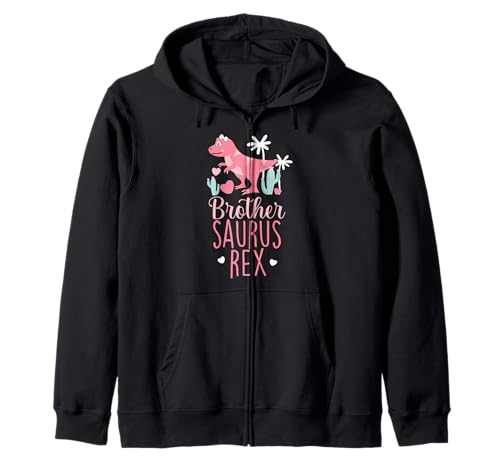 Brother Saurus Rex Dinosaurier Kinder Kapuzenjacke Brother Saurus Rex Dinosaurier Kinder Kapuzenjacke von Cute Matching Dinosaur Family Outfits