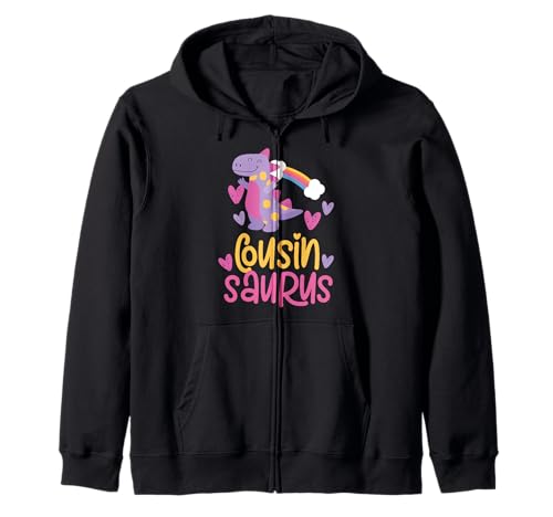 Cousin Saurus Rex Dinosaurier Kinder Kapuzenjacke Cousin Saurus Rex Dinosaurier Kinder Kapuzenjacke von Cute Matching Dinosaur Family Outfits