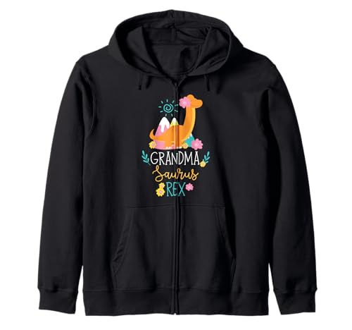 Grandma Saurus Rex Lustiger Dinosaurier Frauen Kapuzenjacke von Cute Matching Dinosaur Family Outfits