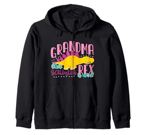Grandma Saurus Rex Lustiger Dinosaurier Frauen Kapuzenjacke Grandma Saurus Rex Lustiger Dinosaurier Frauen Kapuzenjacke von Cute Matching Dinosaur Family Outfits