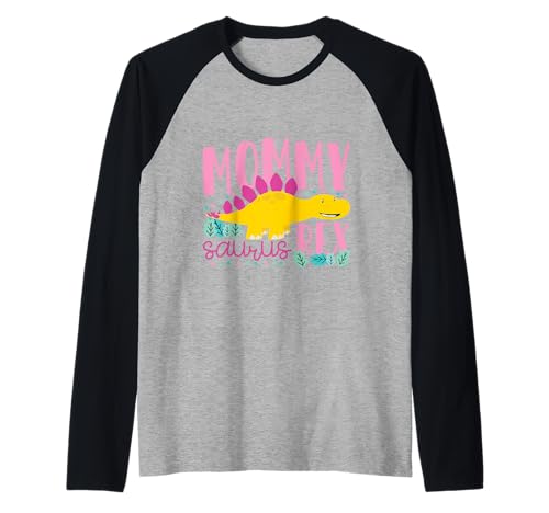 Mommy Saurus Rex For Mother Dinosaurier Kinder Mädchen Raglan Mommy Saurus Rex For Mother Dinosaurier Kinder Mädchen Raglan von Cute Matching Dinosaur Family Outfits