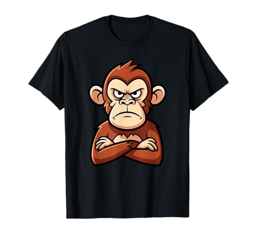 Lustiger mürrischer AFFE, Tier-Design, Geschenk für Männer, Frauen, Kinder T-Shirt Lustiger mürrischer AFFE, Tier-Design, Geschenk für Männer, Frauen, Kinder T-Shirt von Cute Monkey Lover Graphic Birthday Holiday Present