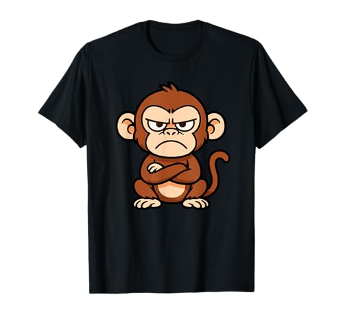 Lustiger mürrischer AFFE, Tier-Design, Geschenk für Männer, Frauen, Kinder T-Shirt Lustiger mürrischer AFFE, Tier-Design, Geschenk für Männer, Frauen, Kinder T-Shirt von Cute Monkey Lover Graphic Birthday Holiday Present