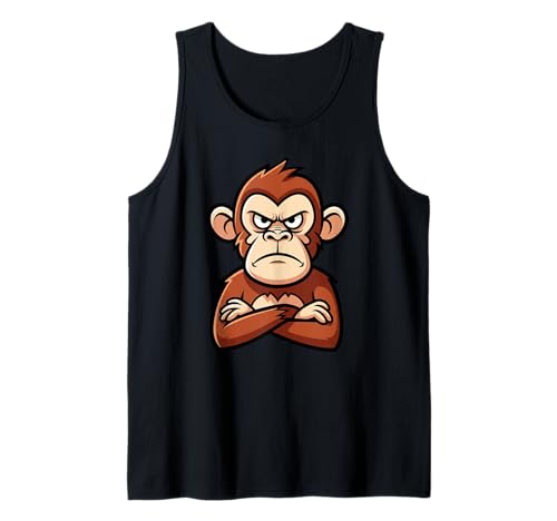 Lustiger mürrischer AFFE, Tier-Design, Geschenk für Männer, Frauen, Kinder Tank Top Lustiger mürrischer AFFE, Tier-Design, Geschenk für Männer, Frauen, Kinder Tank Top von Cute Monkey Lover Graphic Birthday Holiday Present