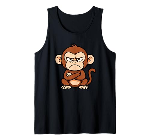 Lustiger mürrischer AFFE, Tier-Design, Geschenk für Männer, Frauen, Kinder Tank Top Lustiger mürrischer AFFE, Tier-Design, Geschenk für Männer, Frauen, Kinder Tank Top von Cute Monkey Lover Graphic Birthday Holiday Present