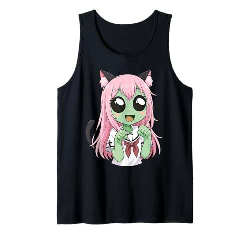 Lustiger Otaku aus dem Anime-Anime-Film „Kawaii Cat Girl Alien“ Tank Top Lustiger Otaku aus dem Anime-Anime-Film „Kawaii Cat Girl Alien“ Tank Top von Cute Nekomimi Alien Japanese Anime Sci-Fi Design